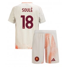 AS Roma Matias Soule #18 Bortedraktsett Barn 2024-25 Kortermet (+ korte bukser)